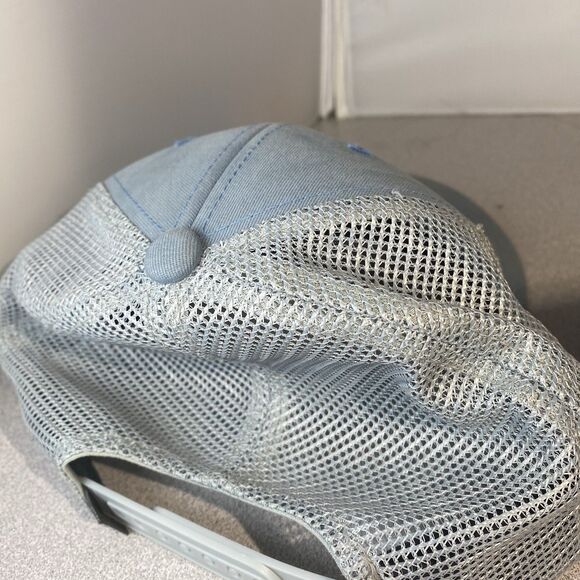 Free Fly Hat Cap Snap Back  Mesh Trucker Patch Blue Gray Outdoor Mens - Picture 4 of 6